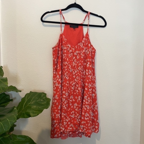 Sanctuary Orange Floral Dress, Size S - Picture 6 of 10